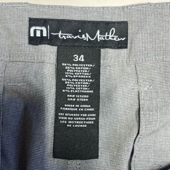 Travis Mathew Beck Shorts in Light Gray 34 NWOT - Picture 9 of 11